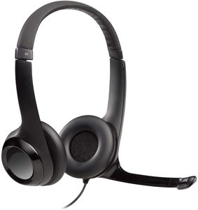 אוזניות מחשב חוטיות Logitech H390 USB Headset with Noise-Cancelling Microphone