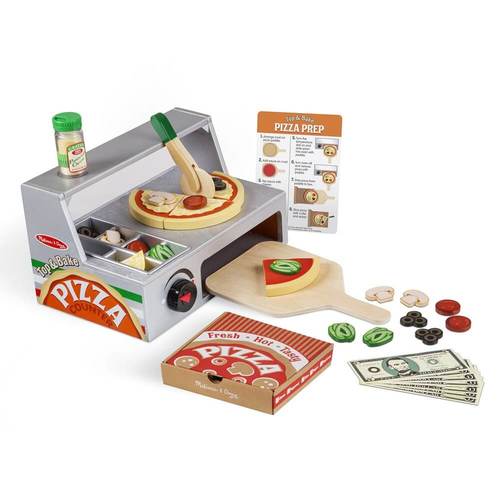 דלפק ותנור להכנת פיצה Melissa&Doug