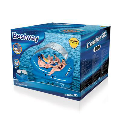 אי במים ל-4 אנשים + צלון ומערכת שמע BESTWAY 43134