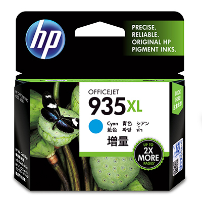 מחסנית דיו מקורית בציאן HP 935XL‏ בעלת תפוקה גבוהה C2P224AE
