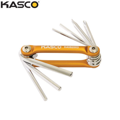 סט 7 מפתחות אלן + מברגים באולר צבעוני CR-V KASCO