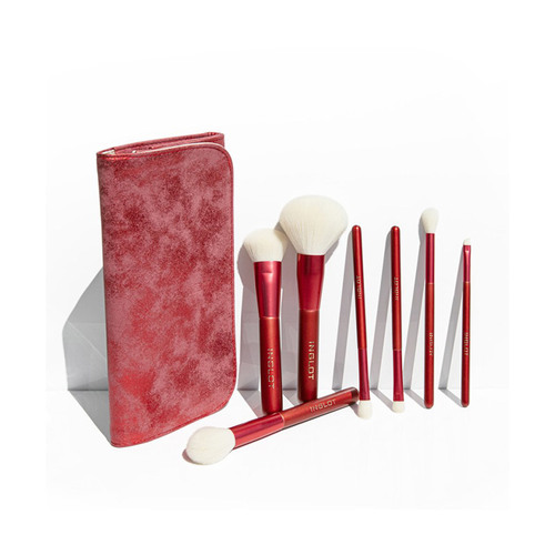 סט מברשות אינגלוט INGLOT BRUSH SET (7 PCS) MARBLE RED