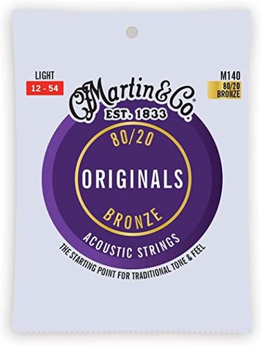 סט מיתרים 012 לגיטרה אקוסטית Martin Originals M140