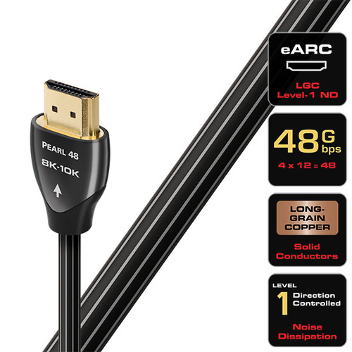 כבל HDMI באורך 3מ מבית Audioquest דגם Pearl 8K