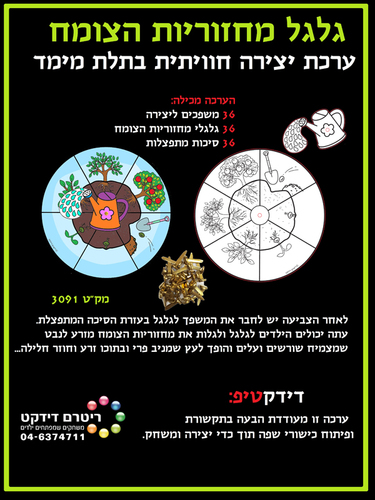 36 יצירה גלגל מחזוריות הצומח/ריטרם