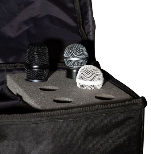 זוית נוספת On Stage MB7006 6-Space Microphone Bag