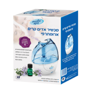 מכשיר אדים קרים ארומתרפי | מסייע לשינה רגועה יותר ולהקלה על דרכי הנשימה | טבע זול