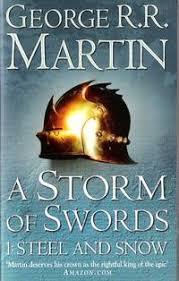 A SONG OF ICE AND FIRE a storm of swords 1- George martin (יד 2 כחדש) שונות 