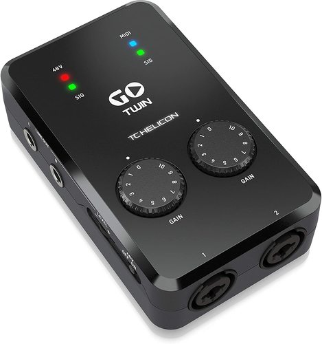 כרטיס קול נייד TC-Helicon GO TWIN לiOS/Android/PC