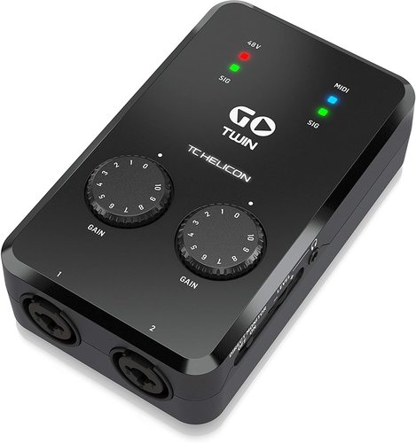 כרטיס קול נייד TC-Helicon GO TWIN לiOS/Android/PC