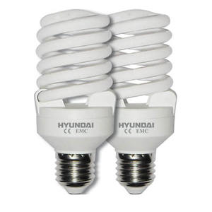 זוג נורות ECO T2 EL ספירל DL E27/20W 
