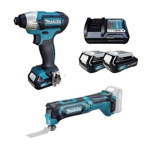  סט 12V מברגה + מולטיטול CLX217 מקיטה
