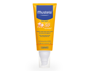 תחליב להגנה מהשמש 125 מ"ל לתינוקות וילדים 50SPF Mustela