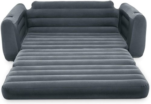 ספה מתנפחת לזוג הנפתחת למיזרון זוגי LOUNGIN AROUND דגם INTEX 66552