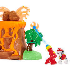ערכת משחק הר געש עם דינוזאור DINO RESCUE מארשל הכלבלב עם שלל אביזרים