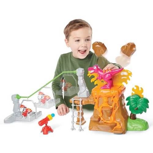 ערכת משחק הר געש עם דינוזאור DINO RESCUE מארשל הכלבלב עם שלל אביזרים