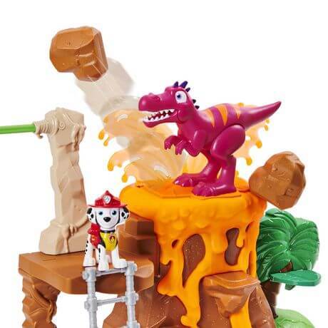 ערכת משחק הר געש עם דינוזאור DINO RESCUE מארשל הכלבלב עם שלל אביזרים