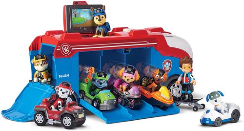 רכב ענק לאחסון ולשיגור של רכבי יחידת החילוץ עם רובו-כלב ו 2 כרבי חילוץ נוספים