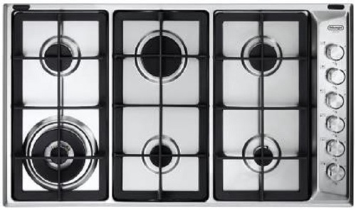 כיריים גז 6 להבות NDG107X Delonghi נירוסטה