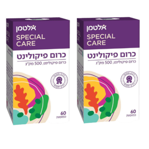 מבצע זוגי | כרום פיקולינט | 500 מק"ג | 120 כמוסות | מבית אלטמן | Chromium picolinate