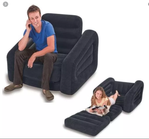 ספה מתנפחת מושב ליחיד הנפתח למיטת יחיד LOUNGIN AROUND דגם 66551