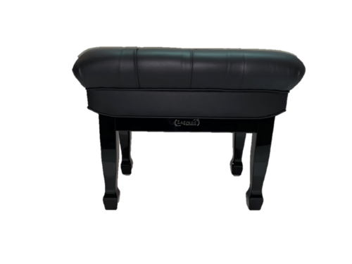 כסא פסנתר מתכוונן דמוי עור דגם VIP בצבע שחור PB20 מבית Legrand