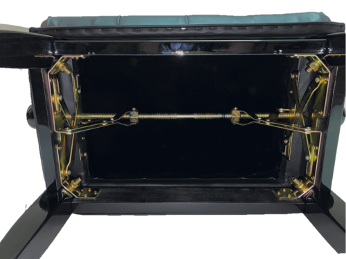 כסא פסנתר מתכוונן דמוי עור דגם VIP בצבע שחור PB20 מבית Legrand