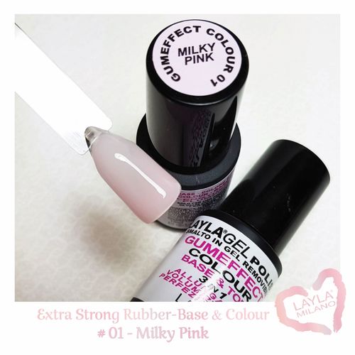 ראבר בייס צבעוני #1 Milky Pink