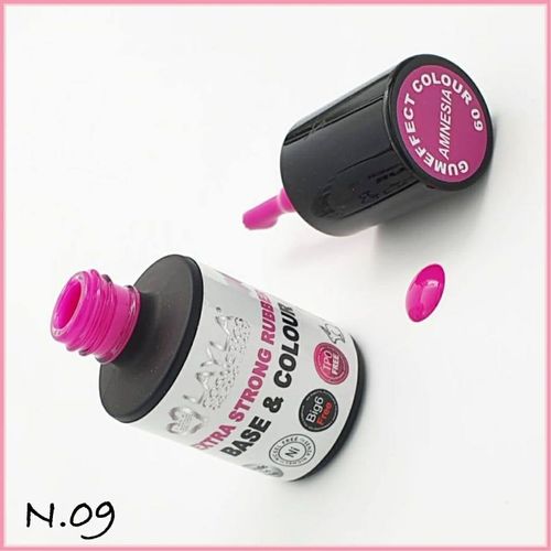 לק ג'ל לילה מילאנו #9 Extra Strong Rubber Base Colour - Amnesia