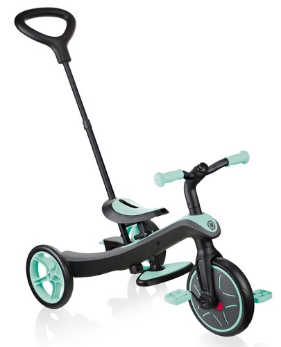 תלת אופן הכל באחד Explorer Trike 4 in 1 הופך לאופני איזון - מנטה