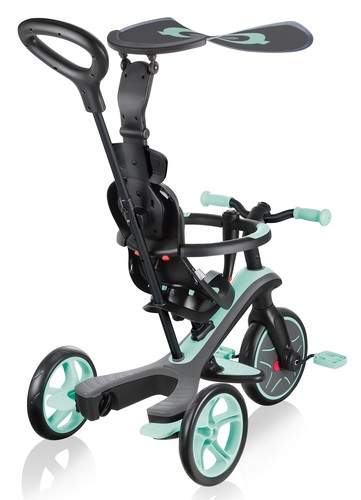 תלת אופן הכל באחד Explorer Trike 4 in 1 הופך לאופני איזון - מנטה
