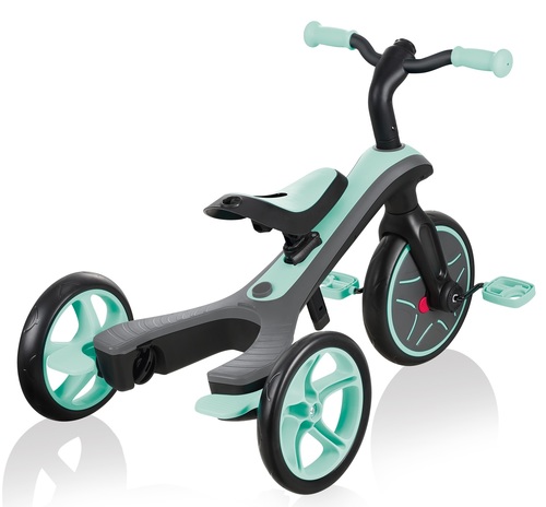 תלת אופן הכל באחד Explorer Trike 4 in 1 הופך לאופני איזון - מנטה