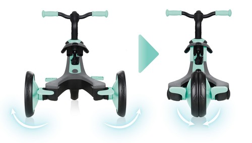 תלת אופן הכל באחד Explorer Trike 4 in 1 הופך לאופני איזון - מנטה