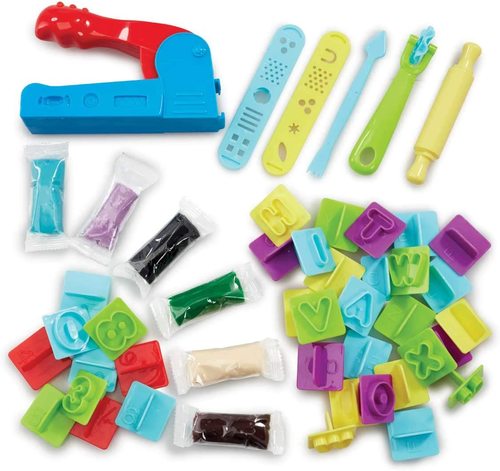 ערכת משחק ויצירה ענקית בבצק לילדים 'סופר דופר' יותר מ 50 חלקים + 16 יח' בצק בצבעים שונים