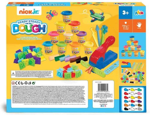 ערכת משחק ויצירה ענקית בבצק לילדים 'סופר דופר' יותר מ 50 חלקים + 16 יח' בצק בצבעים שונים