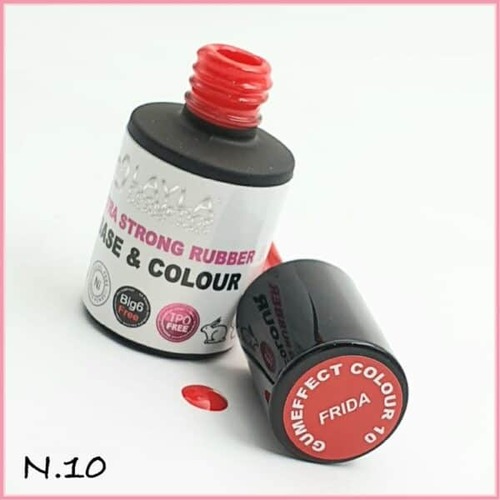 לק ג'ל לילה מילאנו #10 Extra Strong Rubber Base Colour - Frida