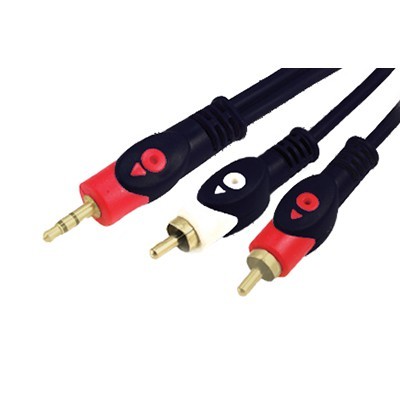 כבל אודיו 3.5MM/2RCA 5M