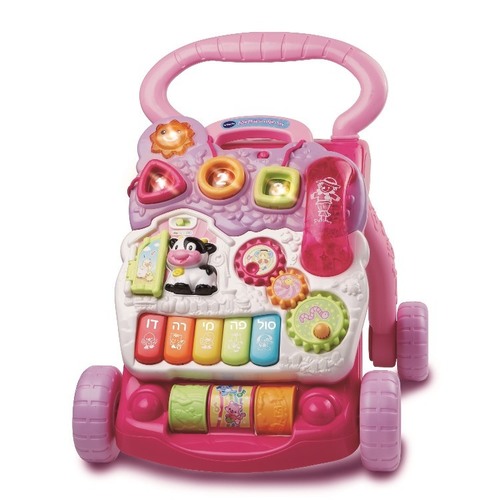 הליכון ראשון דובר עברית ורוד - vtech
