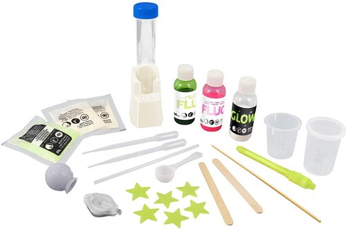 מעבדת מגה לניסוי בצבעים זוהרים FLUO & GLOW עם 15 פעילויות
