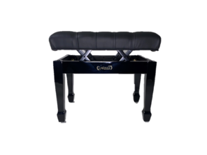 כסא פסנתר מתכוונן דגם פרימיום בצבע שחור מבריק PB601 מבית Legrand