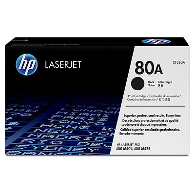 טונר שחור מקורי CF280A HP ל2,700 דף לפי 5% כיסוי