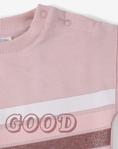 חליפת גן פוטר דגם LIFE'S GOOD - ורוד - 18-24 חודשים