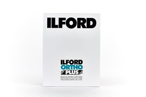 Ilford Ortho Plus sheet film - גיליונות סרט צילום