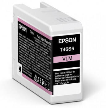 Epson UltraChrome Vivid Light Magenta Ink Cartridge (25mL) for P700 - דיו ורוד בהיר