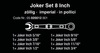 סט Joker של מפתחות פתוח/רינג-רטצ'ט מידות אינצ'יות 8 חלקים מקט 05020012001 WERA