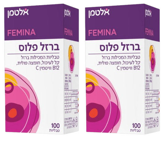 ברזל פלוס | טבליות המכילות ברזל קל לעיכול, חומצה פולית B12 וויטמין C |מבצע זוג | מכיל 200 טבליות | 