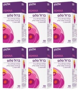 מבצע שישיה אלטמן ברזל פלוס 600 טבליות FEMINA Vegan Friendly ללא גלוטן IRON PLUS כשר פרווה בנוסף מכיל גם חומצה פולית B12 וויטמין C מבית אלטמןמבצע שישיה אלטמן ברזל פלוס 600 טבליות FEMINA Vegan Friendly ללא גלוטן IRON PLUS כשר פרווה בנוסף מכיל גם חומצה פולית