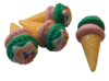 גלידות קטנות מלאכותיות ליצירה 10 יחידות