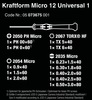סט מברגים ליישומי אלקטרוניקה 12 חלקים Kraftform Micro מקט 05073675001 WERA
