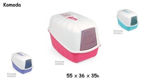 שירותים לחתולים - Komoda 55X36X35h שירותים סגורים לחתולים  - 1